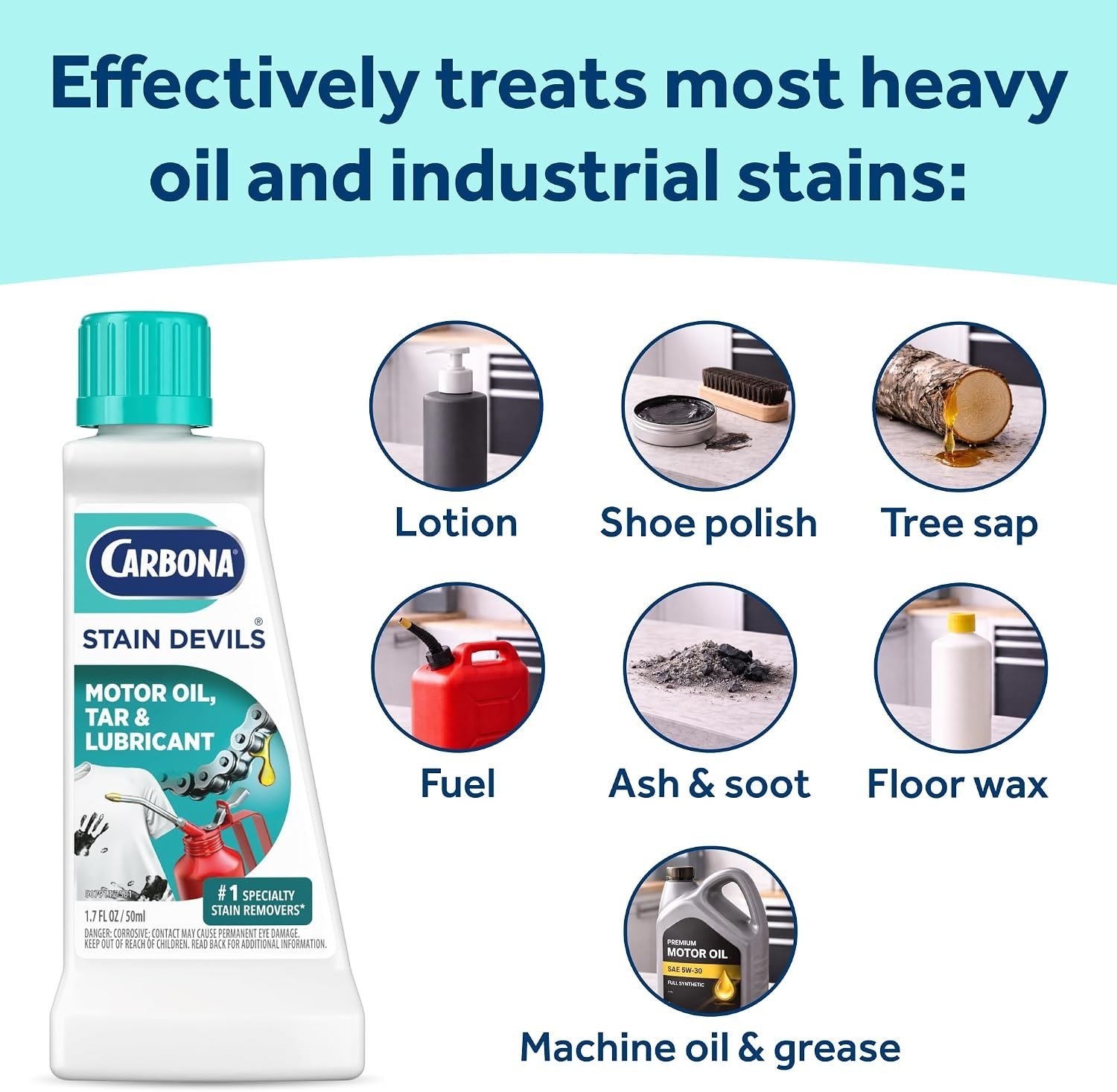Professional Strength Stain Remover 1.7 Fl Oz – Safe on Skin & Washable Fabrics
