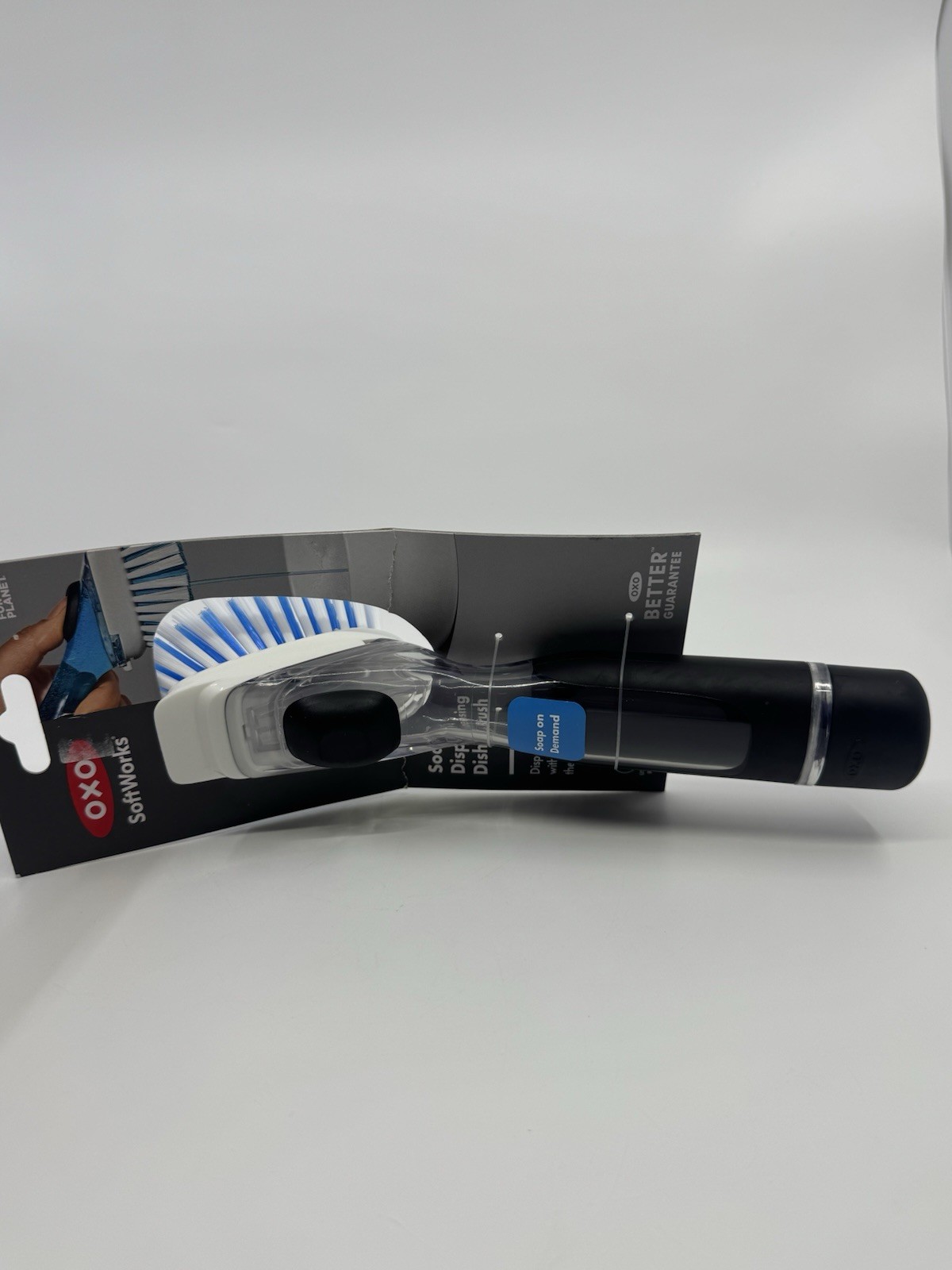 OXO Softworks Soap Dispensing Dish Cleaning Brush with A Push of The Button New