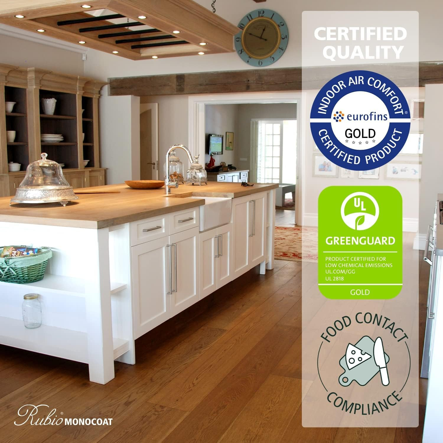 Rubio Monocoat Wood Oil Finish 175 Ft² – Pure | Oil plus 2C | Quick-Dry, Eco-Fri