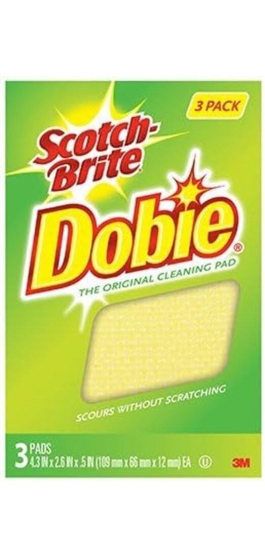 Scotch-Brite 723-2F Cleaning Pad Medium Duty For All Purpose 4.3″ L Yellow