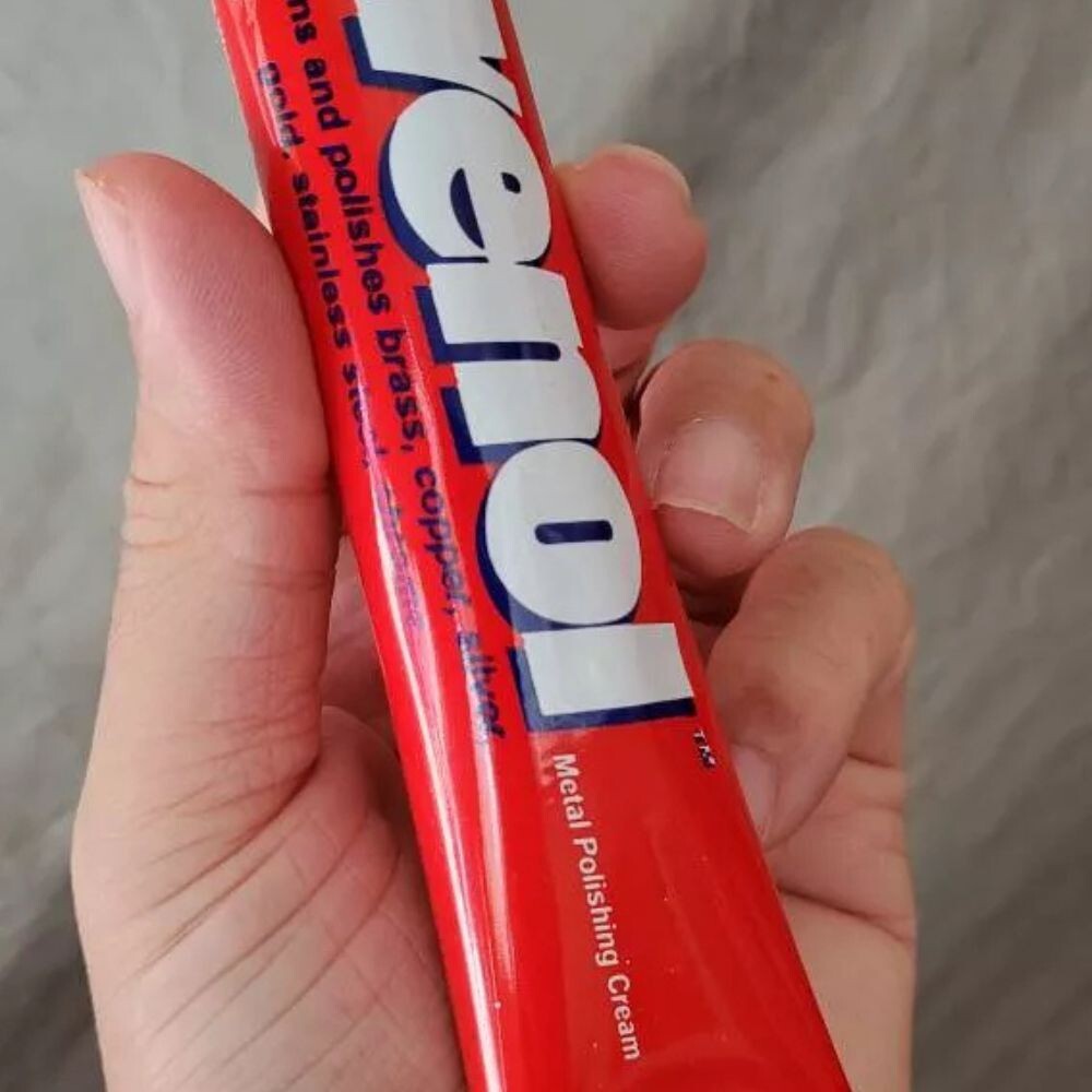WENOL Metal Polishing Cream Brass Silver Stainless Steel Aluminum Gold 100 g x 3