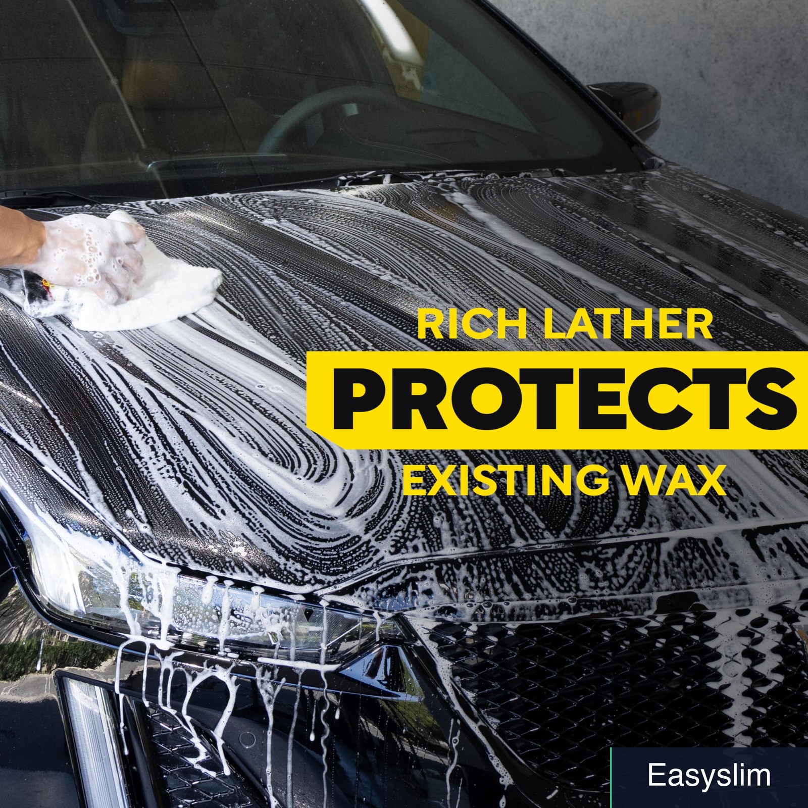 Car Wash Soap 1 Gallon Biodegradable Ultra-Rich Foam Cleaner & Conditioner