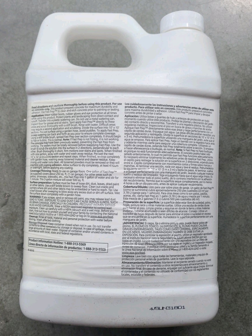 Valspar 82096 Fast Prep Ready-to-use Solution, 1 Gallon SEALED (GSHF1)