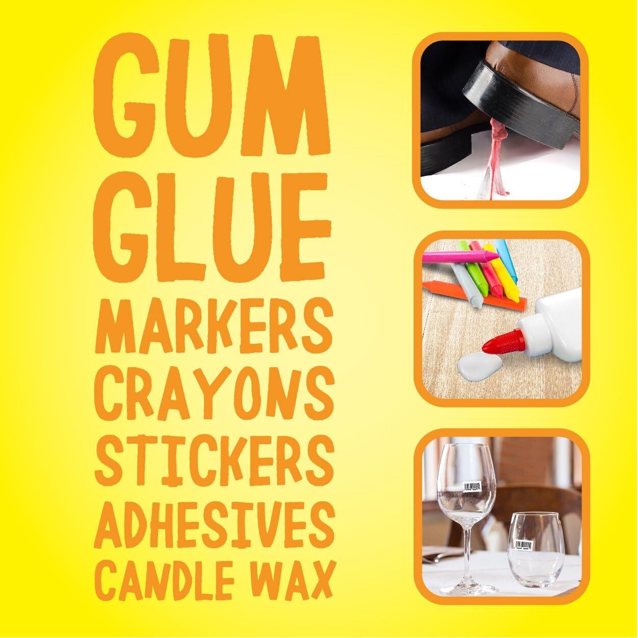 Goo Gone Adhesive Sticky Remover Spray Gel Removes Gum Sap Glue Grease Wax Tar