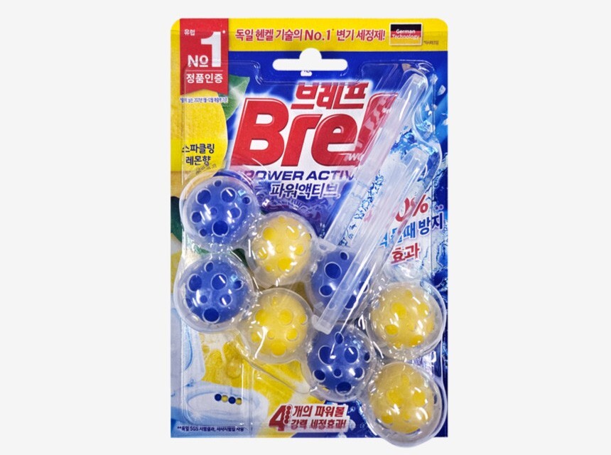 Henkel Bref Power Active Toilet Bowl Cleaner 4 scents 50g x 10pcs