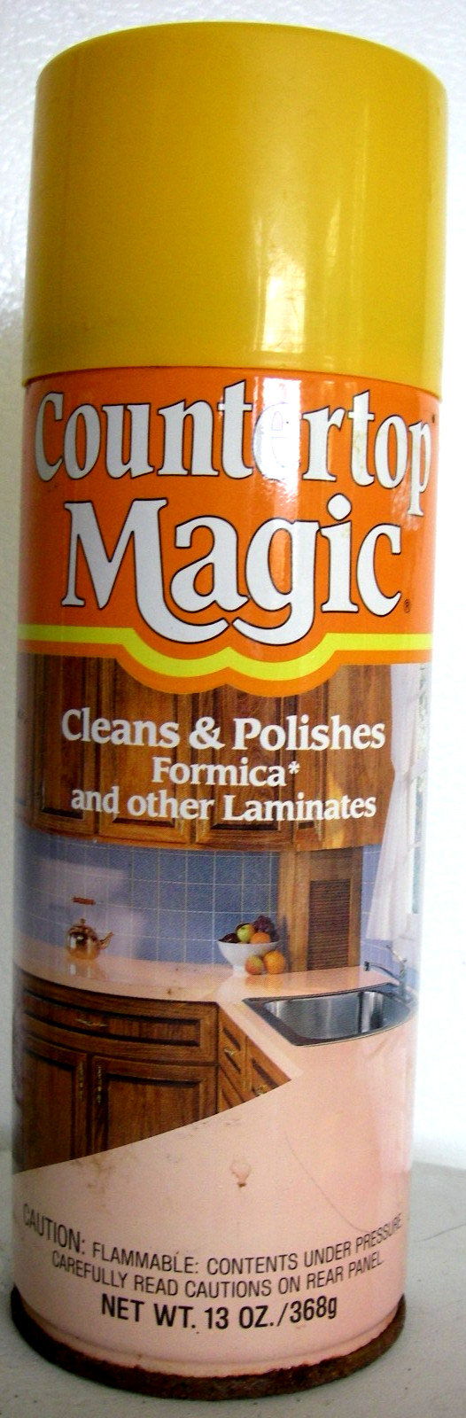 Vintage Countertop Magic 13 oz Formica Laminate Cleaner Polisher Aerosol Can 75%