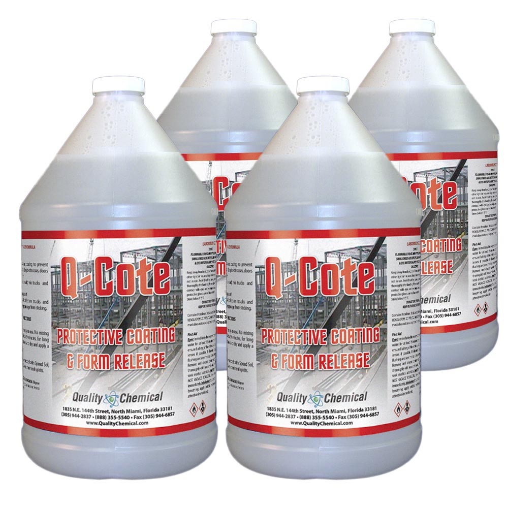 Q-Cote – Paraffin-based – Concrete Form Release Agent – 4 gallon case