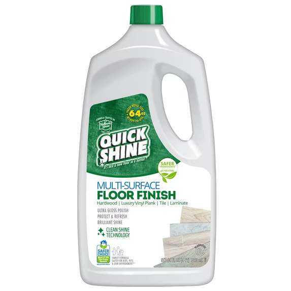 Quick Shine Multi Surface Floor Finish 64oz | Cleaner & Polish