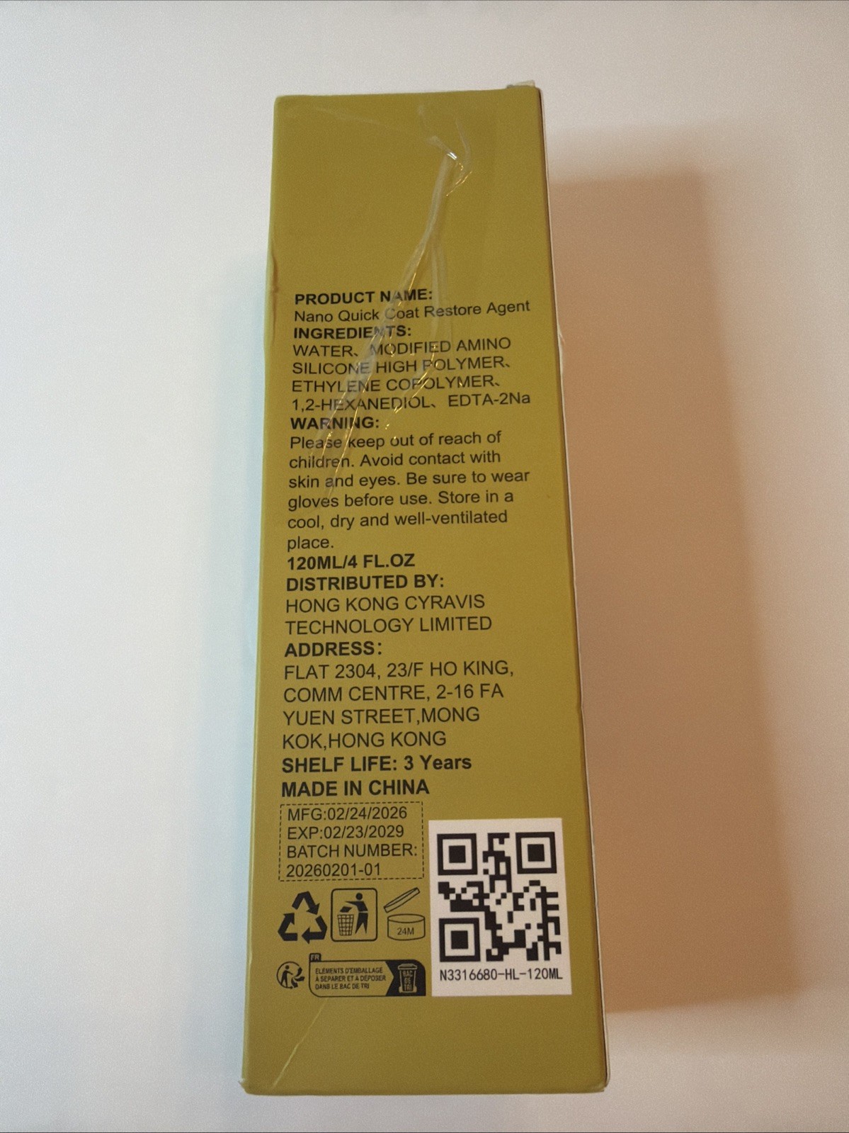 NANO QUICK-COAT RESTORE 120ml, Car Polish & Protectant, High Gloss Finish