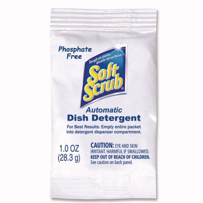 Soft Scrub 10006 1 oz. Automatic Dish Detergent Packet – Lemon (200/CT) New