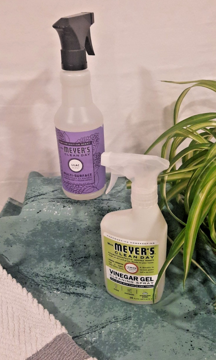 2X NEW MRS. MEYER’S CLEAN DAY LILAC SCENTED DISH SOAP & VINEGAR GEL CLEAN SPRAY