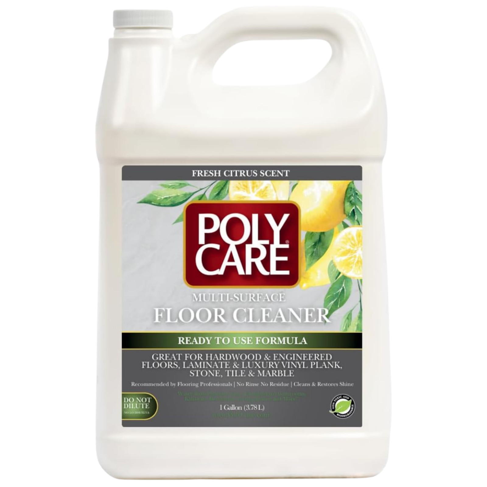 PolyCare 1 Gal Multi-Surface Floor Cleaner 128 fl oz Fresh Citrus Ready To Use