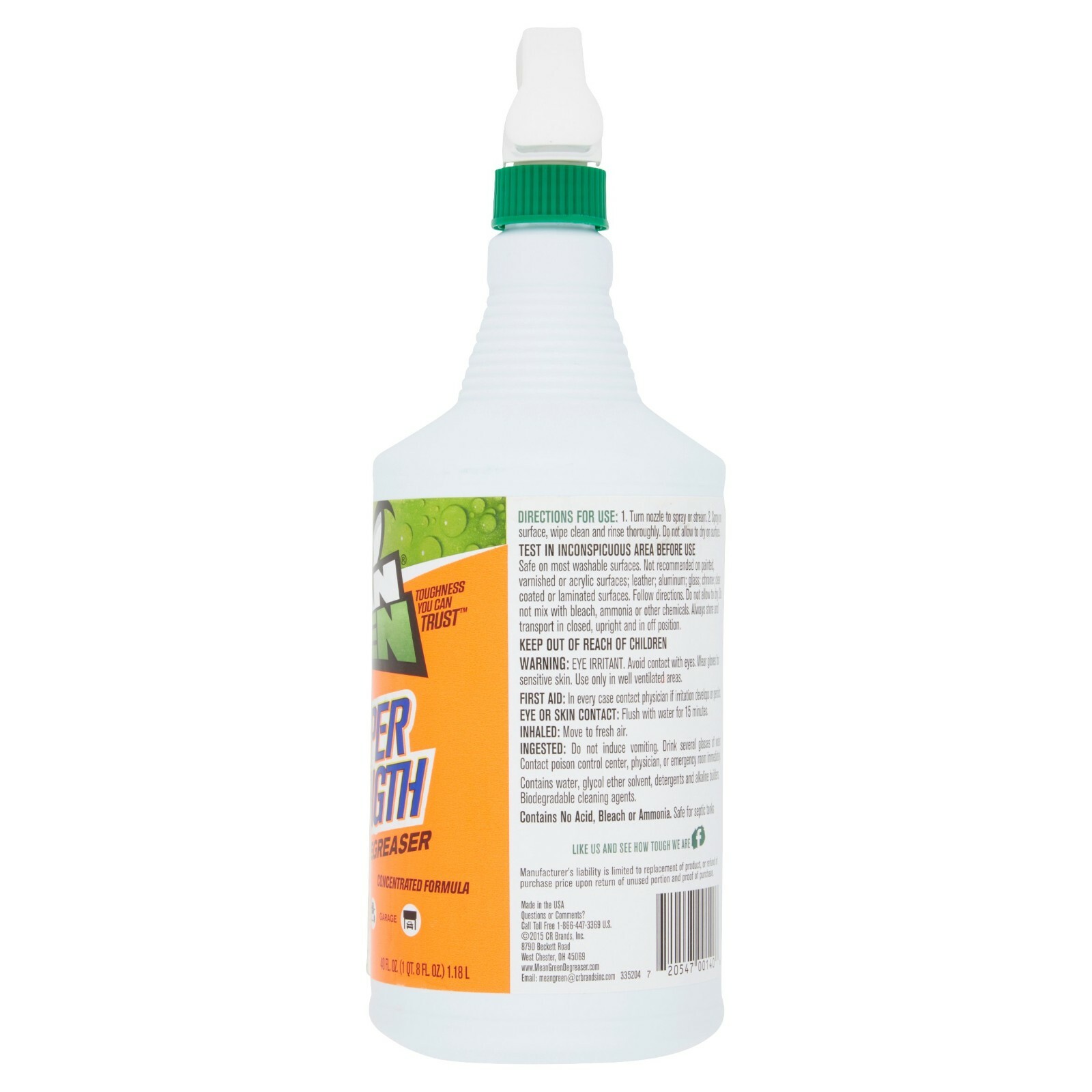 2 Pack: MEAN GREEN Super Strength Multi-Surface Cleaner & Degreaser – 40 Oz.