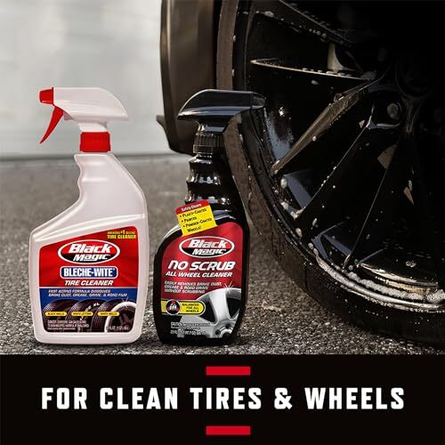 Black Magic No Scrub All Wheel Cleaner 23 Fl Oz Dissolves Dirt and Brake Dust