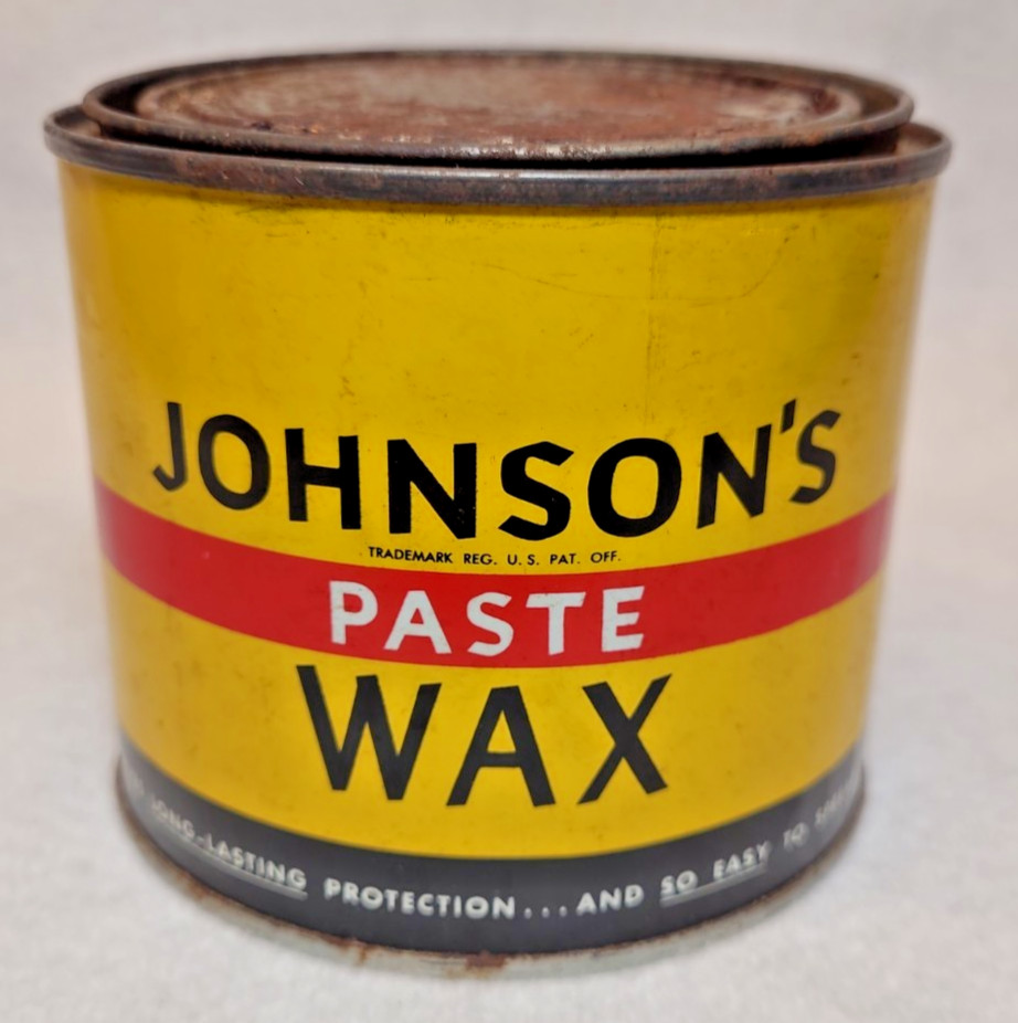 SC Johnson Paste Wax Original Discontinued Formula 1lb Can 90%+ Full, 19+oz