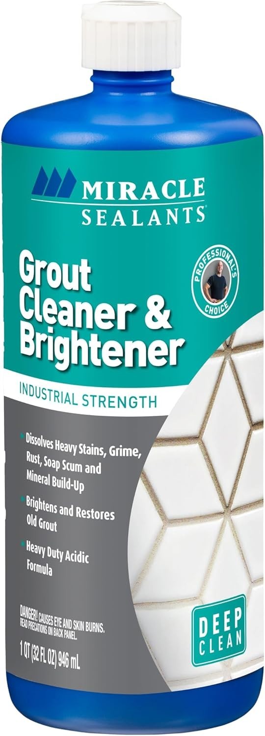 Professional 32 Oz Grout Brightener: Deep Clean & Restore Tiles Effortlessly