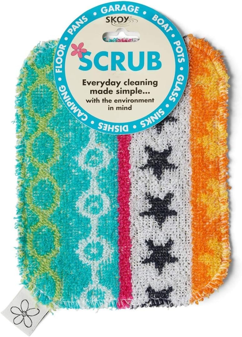 Versatile 1-Pack Reusable Dish Scrubber for Kitchen – Soft & Assorted Designs
