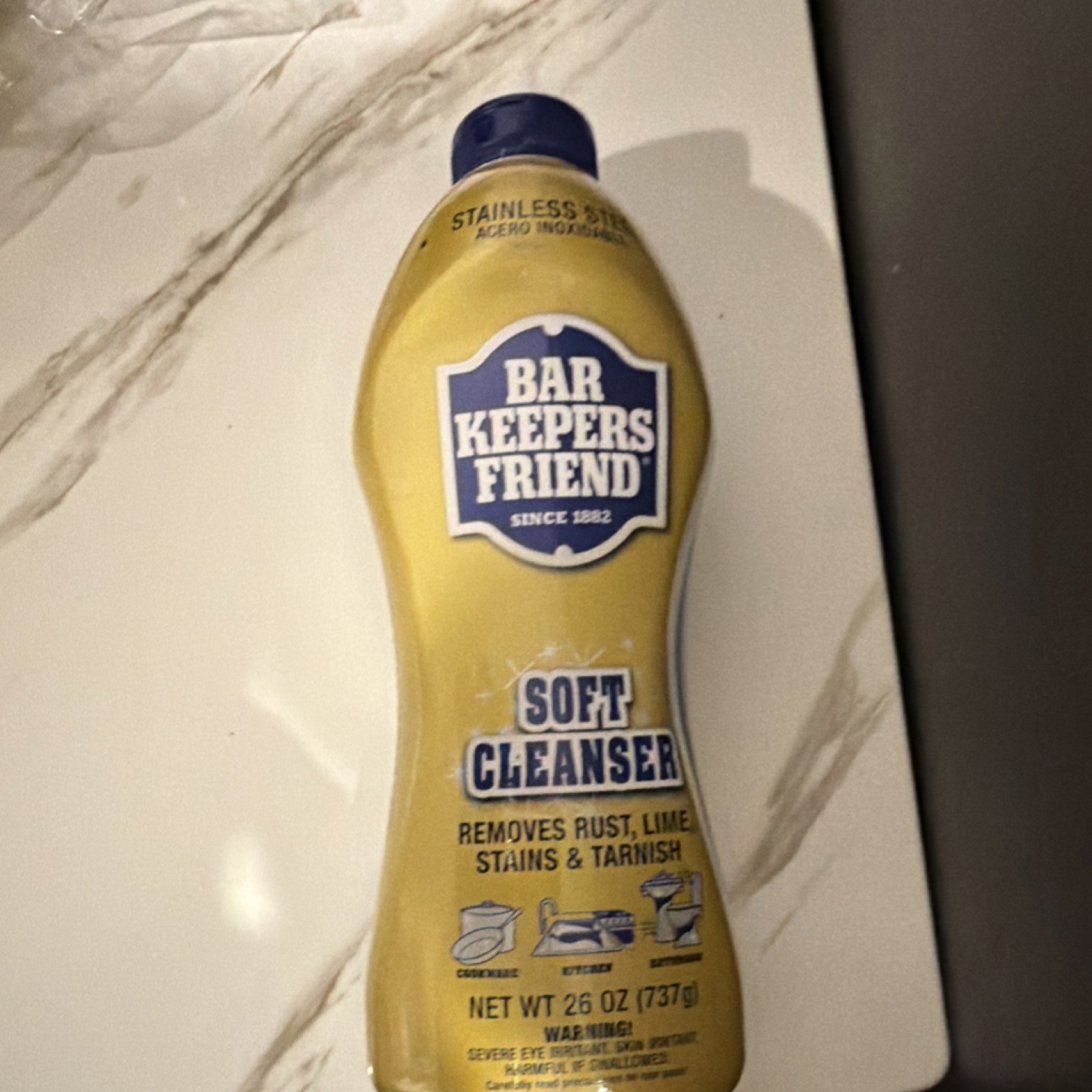 Bar Keepers Friend Soft Cleanser 26 oz Rust Lime Stain Tarnish Remover Kitchen