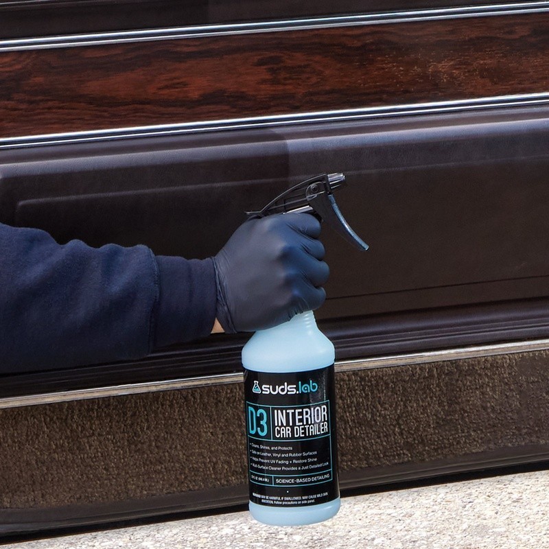 D3 Interior Cleaning Spray Multi-Surface UV Protection Non-Greasy Formula New