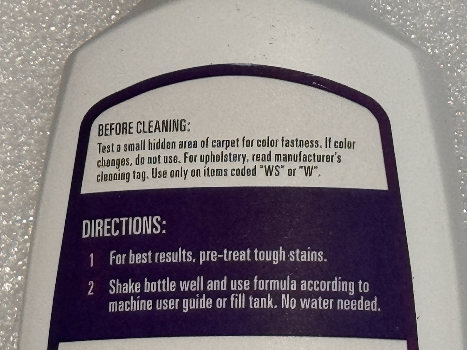 Hoover Paws & Claws Spot Cleaner Carpet Cleaning Formula 6 oz