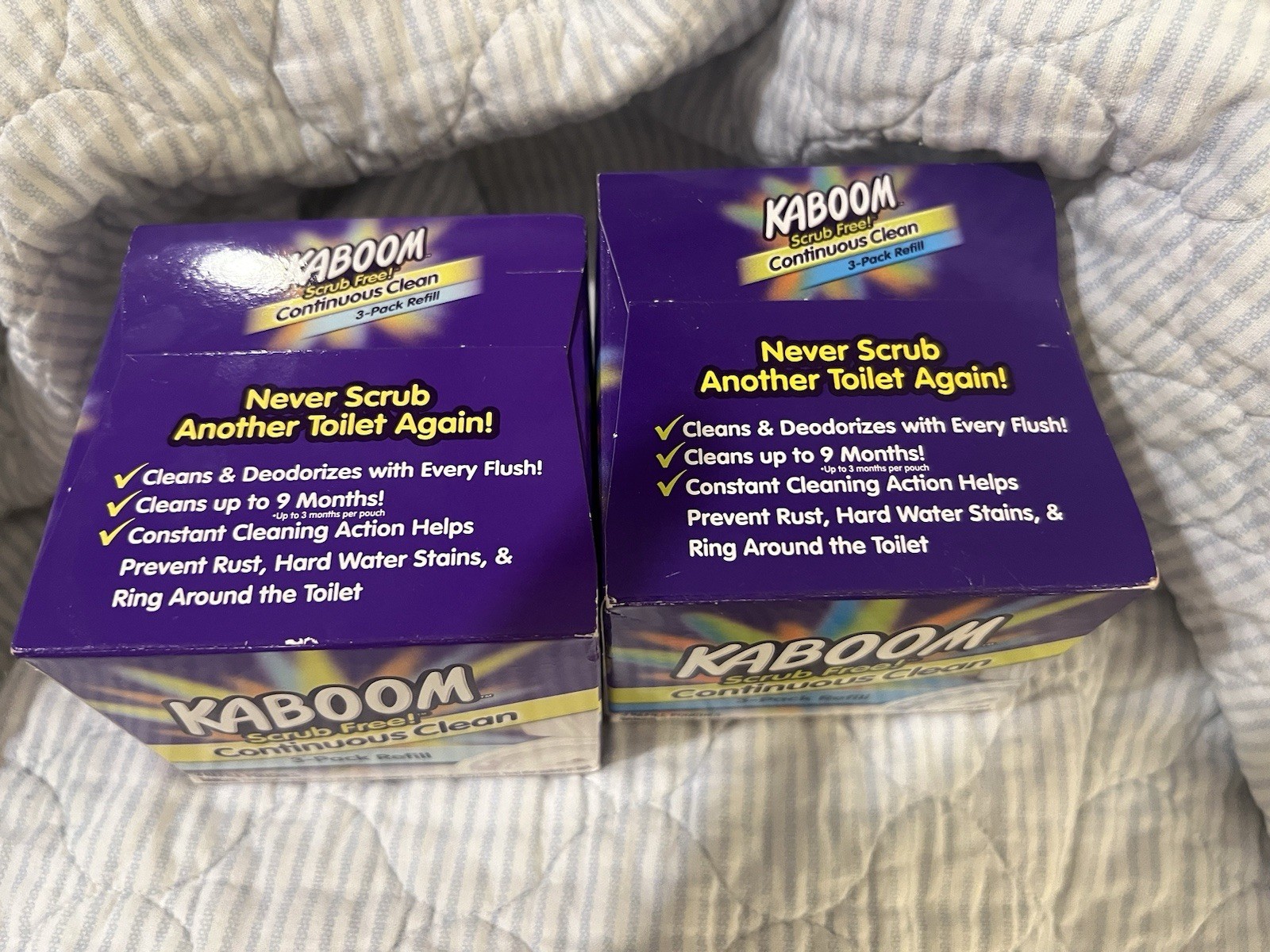 Kaboom Scrub Free! Continuous Clean 3-Pack Refill Refills, 2 Boxes (6 Refills)