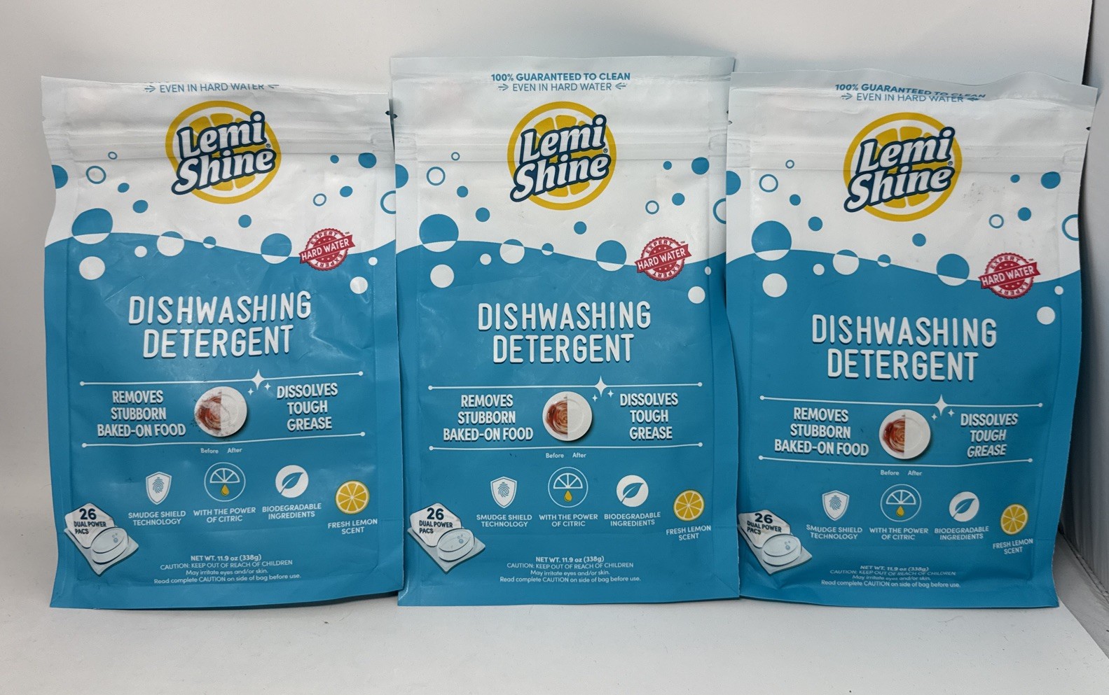 Lemi Shine Dishwashing Detergent 26ct power Pods (Lot Of 3) – 78 Total