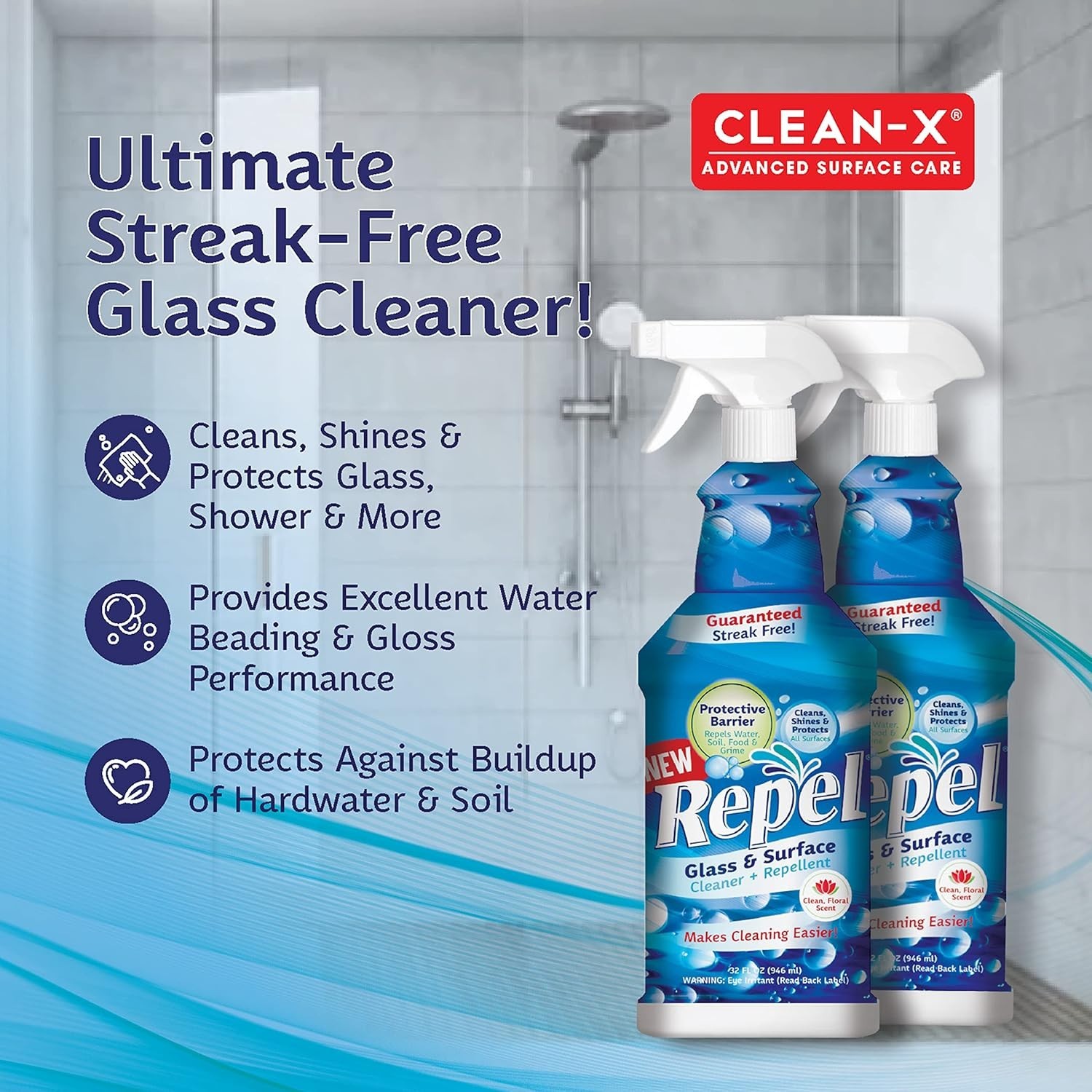 REPEL 64 oz. Surface Cleaner – Advanced Streak-Free Cleaning with Nanotechnology