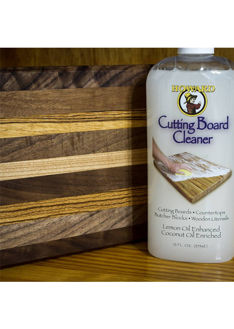 2 BOTTLES – Howard Cutting Board Cleaner 12oz.