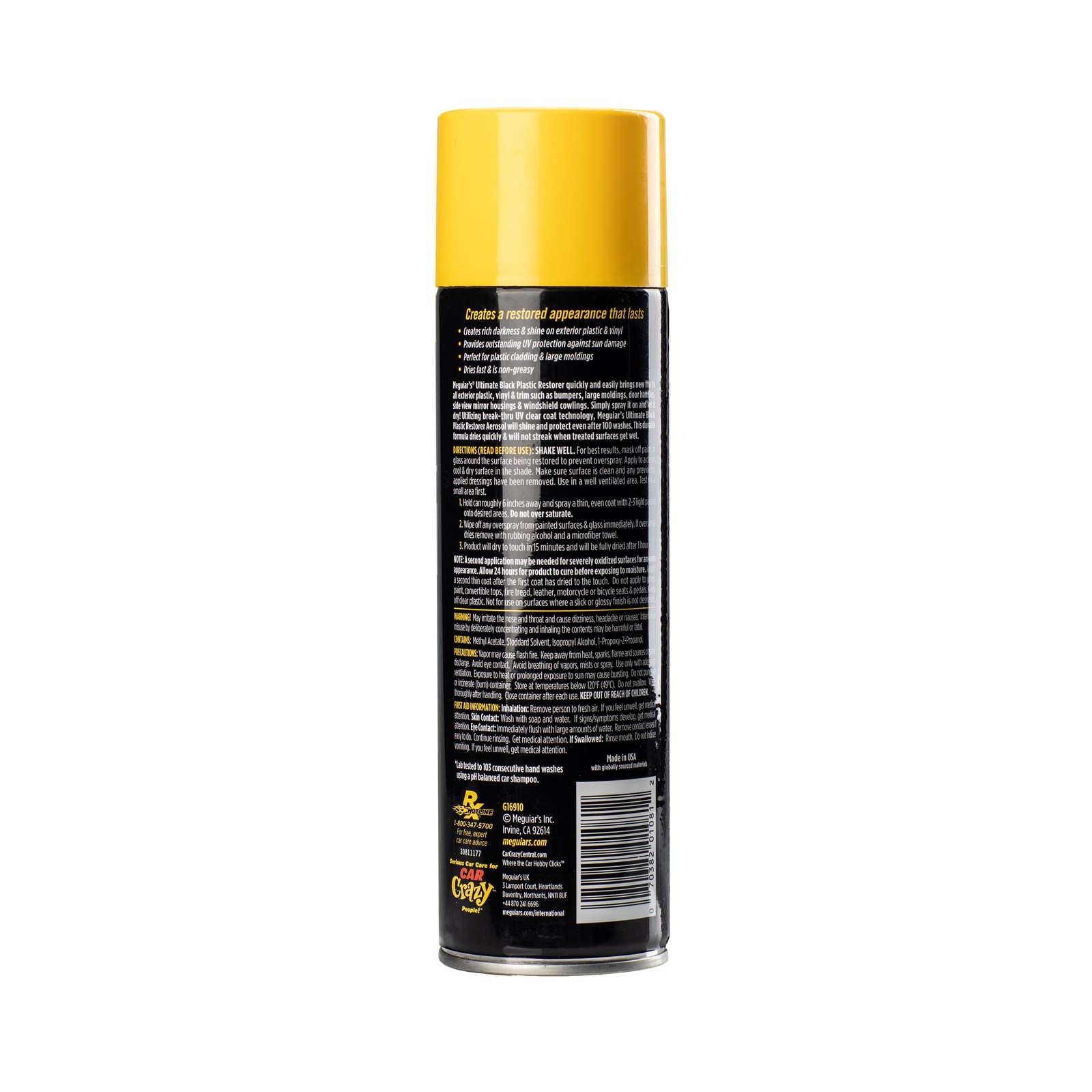 Black Plastic Restorer 10 oz Exterior Trim Shine Protectant Car Detailing Care