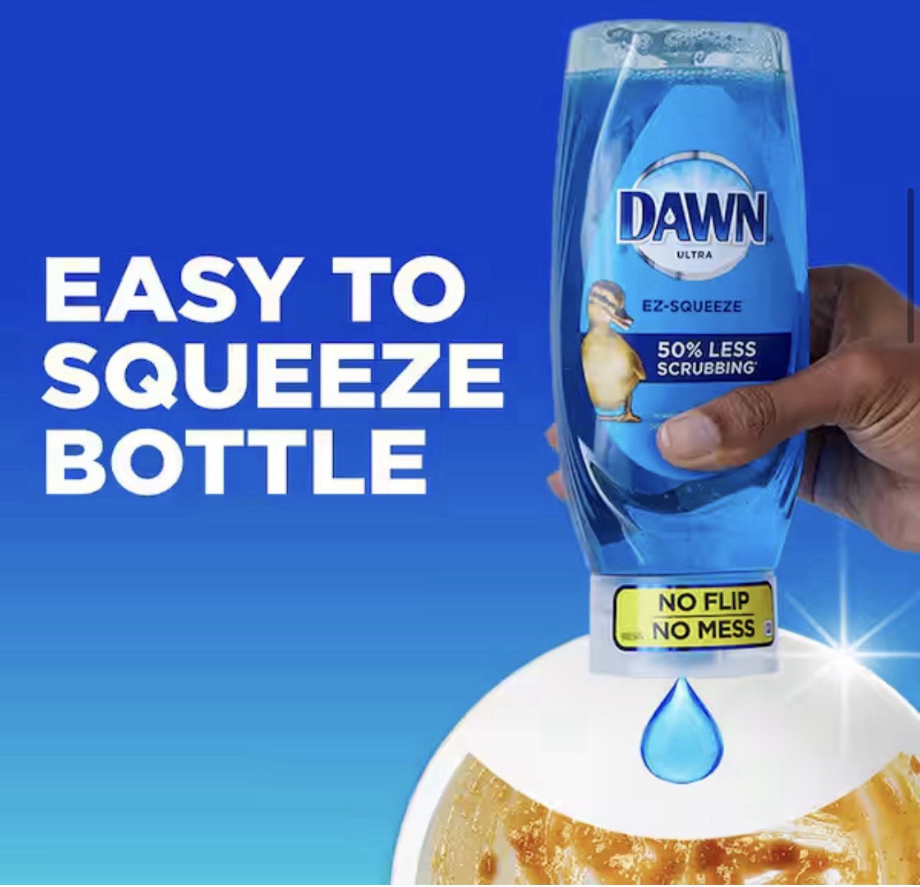 Dawn EZ-Squeeze Ultra Dish Soap Dishwashing Liquid, Original Scent, 22.0 fl oz