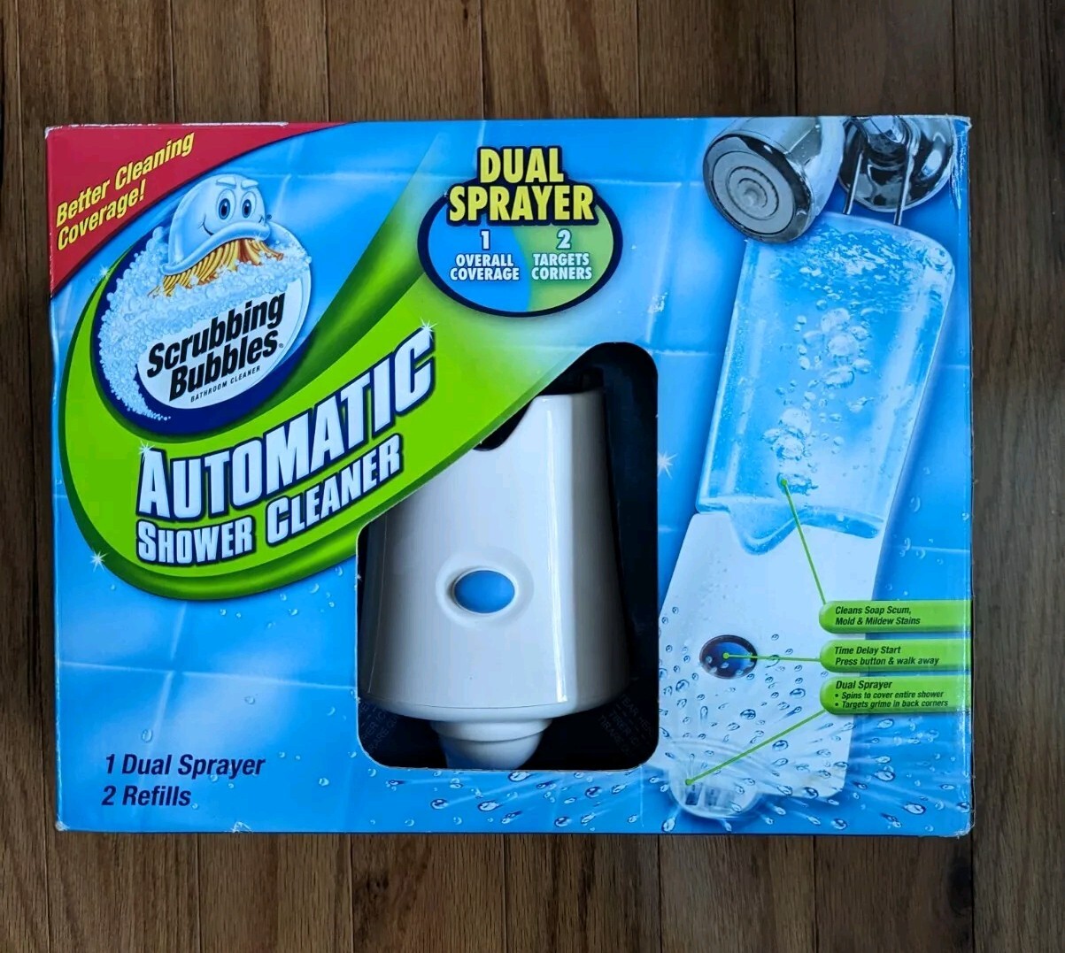 Scrubbing Bubbles Automatic Shower Cleaner Sealed 2 Bottles Solution Refill NOB