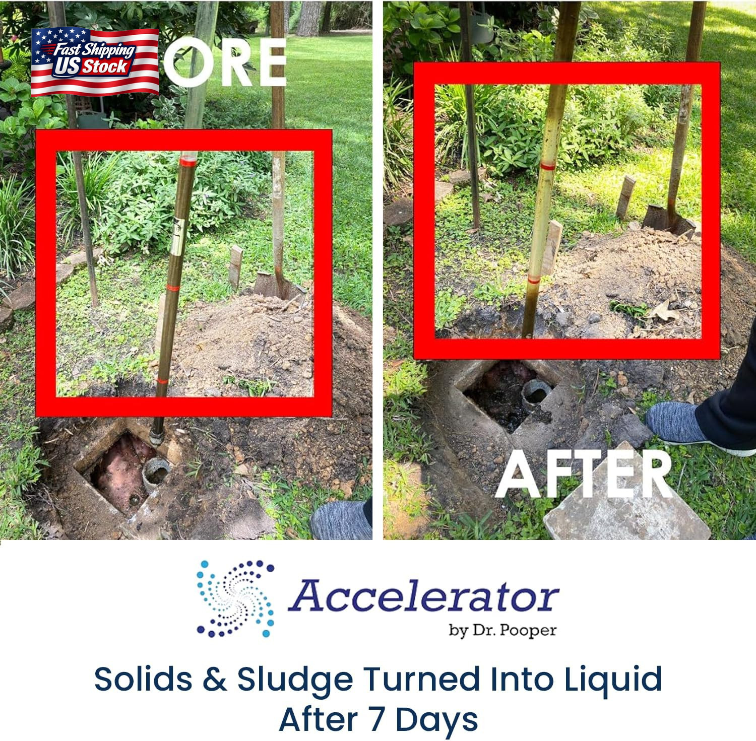 Accelerator by Dr. Pooper Drain Field Cleaner Tablets (20 Count) – Septic Tank T