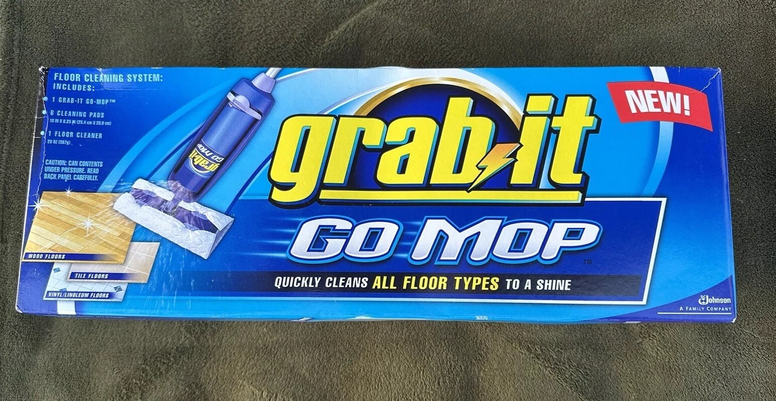 Discontinued GRAB IT GO MOP Mopping Floor Cleaning System Refill Pads