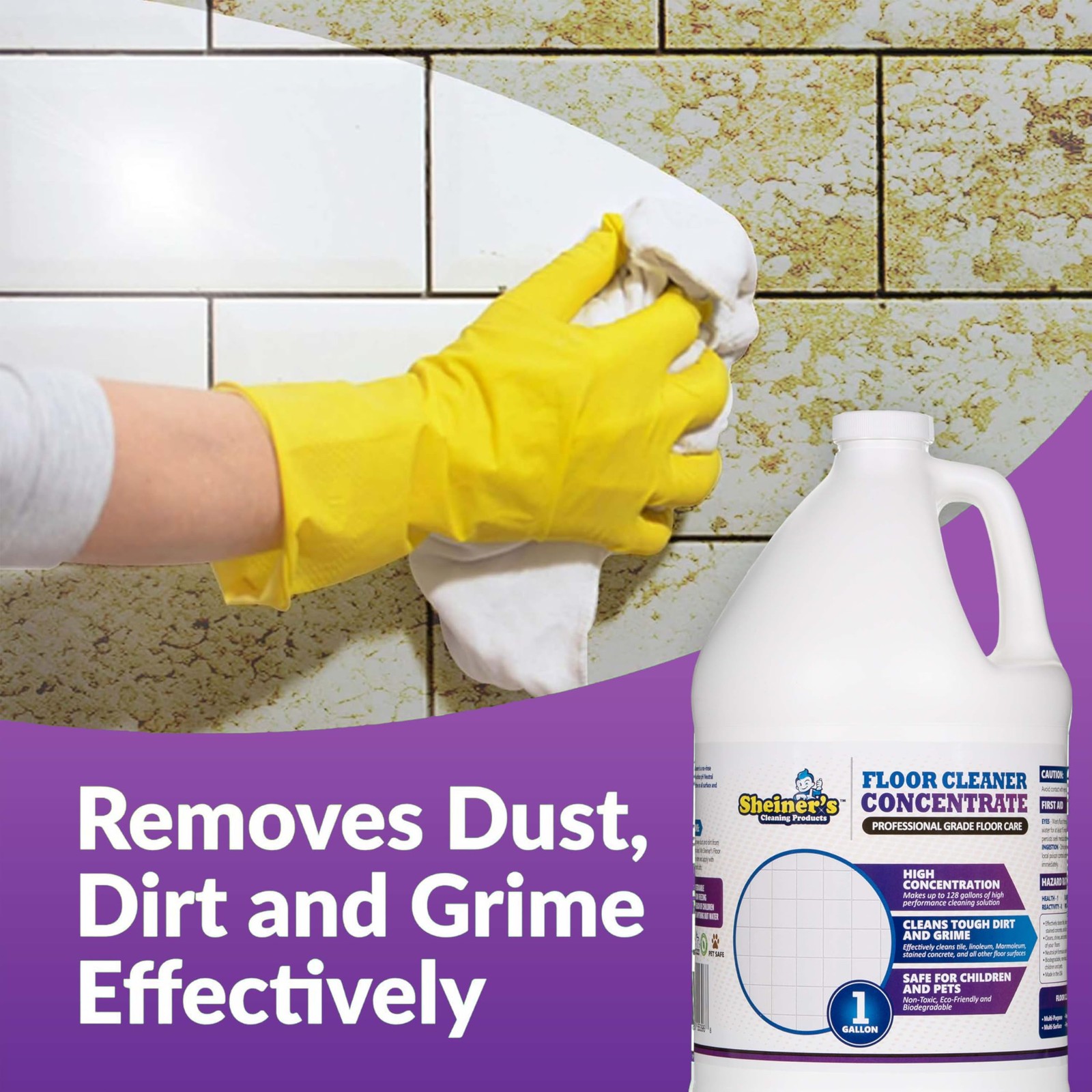 Multi-Surface Cleaner Concentrate, No-Rinse Floor Cleaner & Degreaser for Hom…