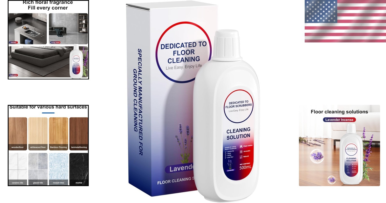 Deep Clean Floor Solution Compatible with Tineco – Multi-Surface Use in Lavender
