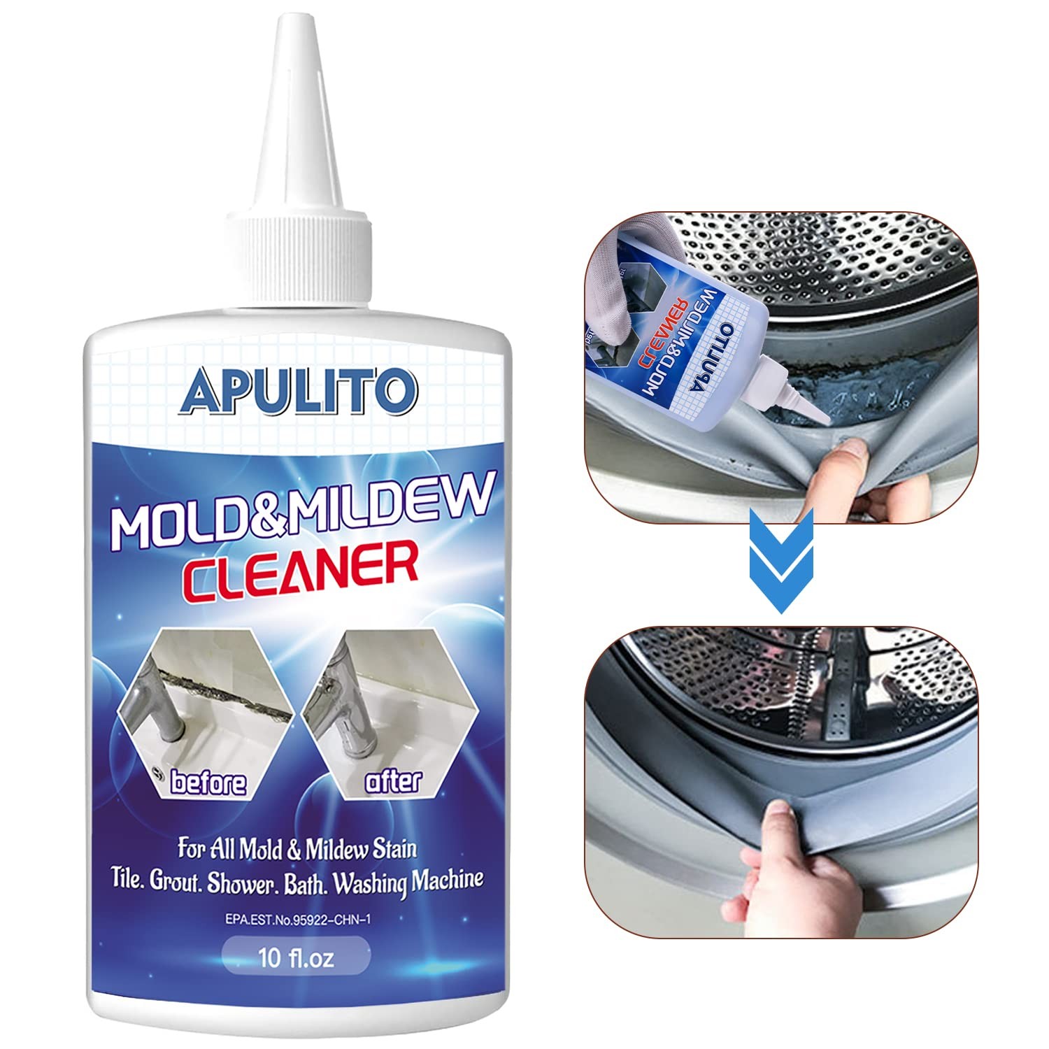 Household Cleaner Gel Cleaning Gel for Shower Bathroom Tile Sink Kitchen 10 F…