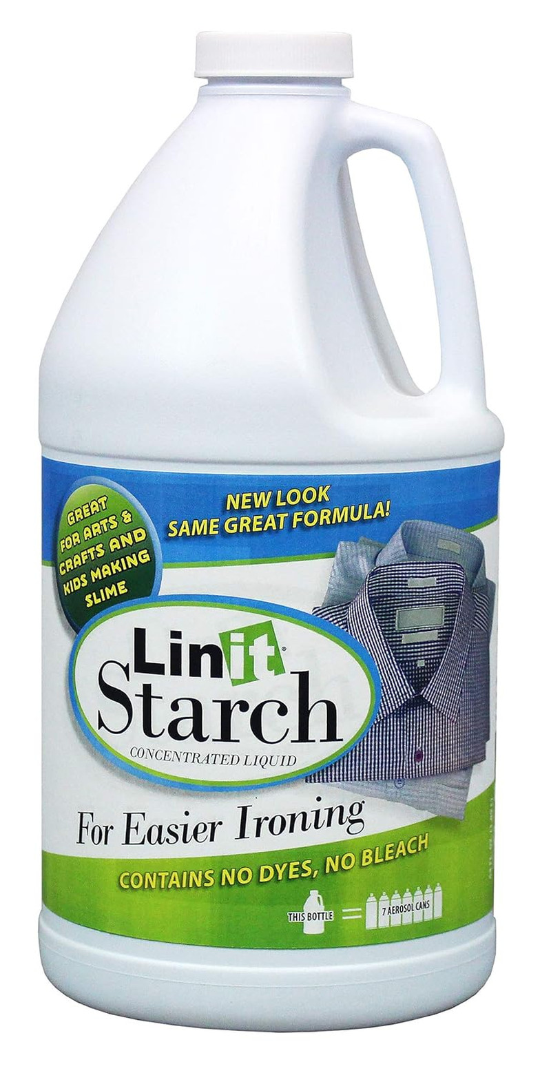 Linit Starch Crisp Classic Finish 64 Oz – Liquid Starch for Ironing Clothes a…
