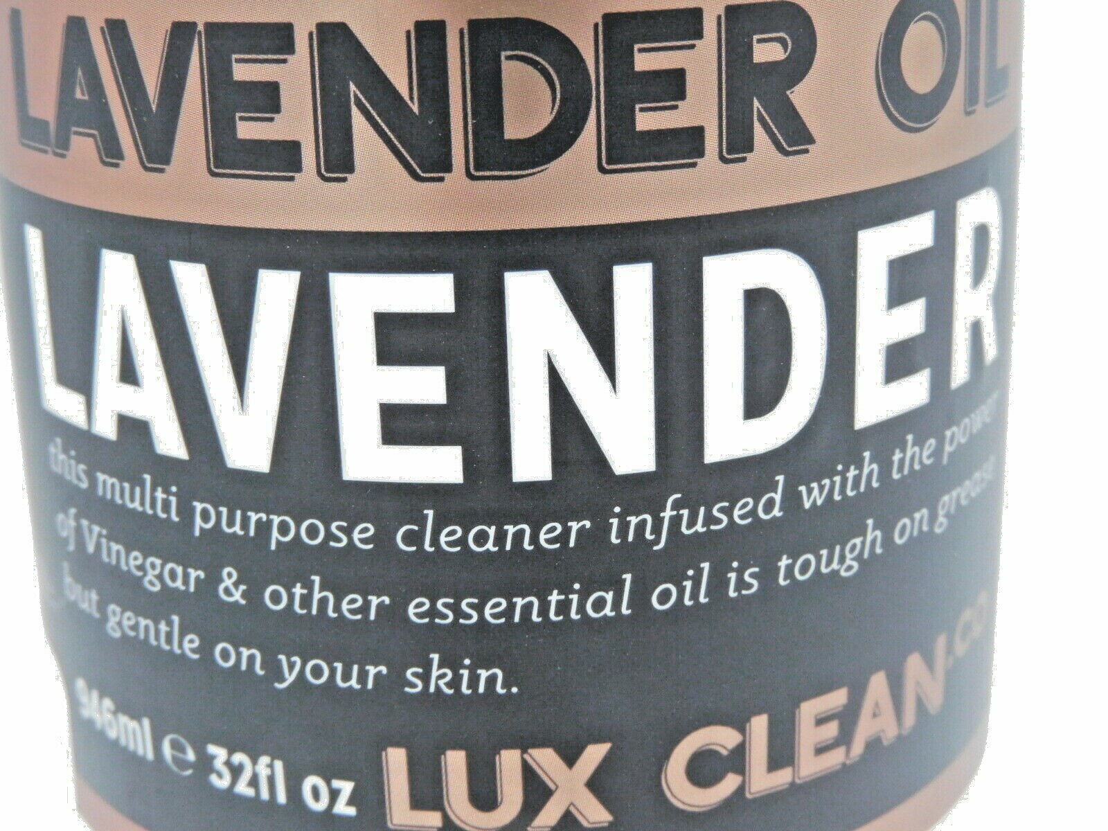 2 NEW Lux Clean Vinegar & Lavender Oil No 3 Multi Purpose Spray Cleaner 32 fl oz