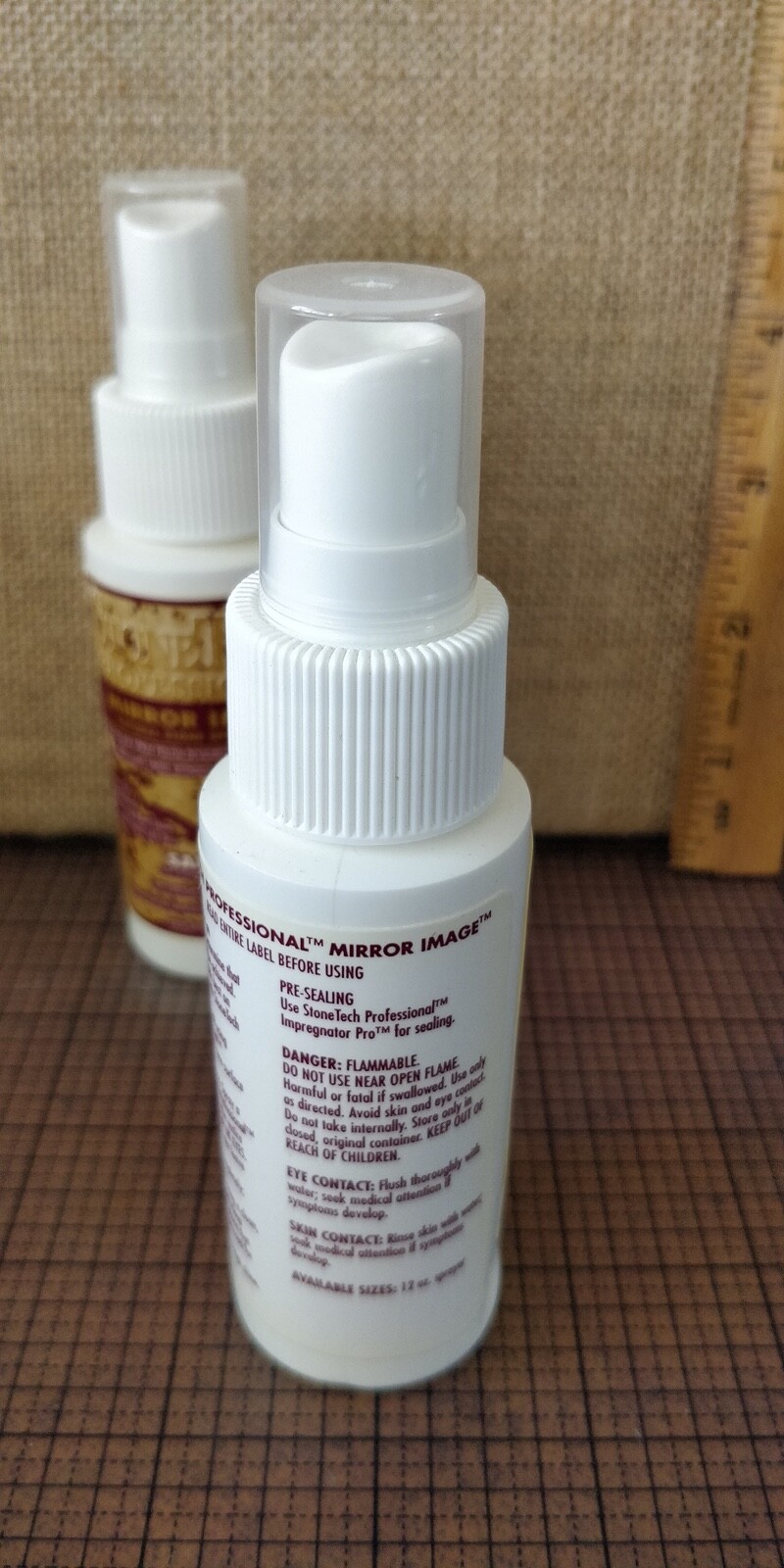 2 bottles (Total 4oz)- Stonetech Polish -Mirror Image Natural Stone Spray Polish