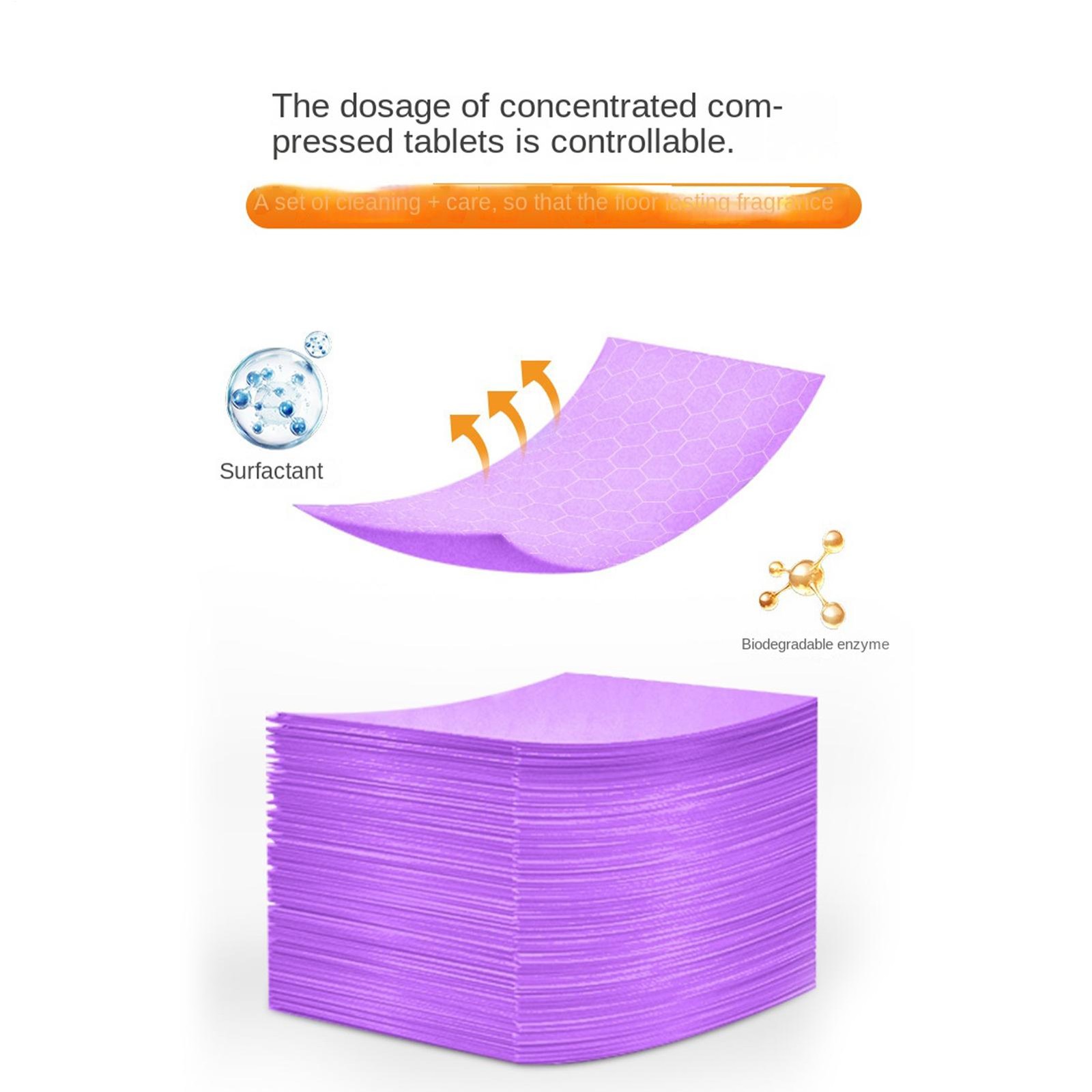 Multi-Effect Floor Cleaning Sheets,30pcs Water-Soluble Floor Cleaning Sheets