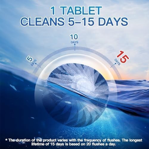 Automatic Toilet Bowl Cleaner Tablets, Bathroom Toilet Tank Cleaner (12 PACK), V