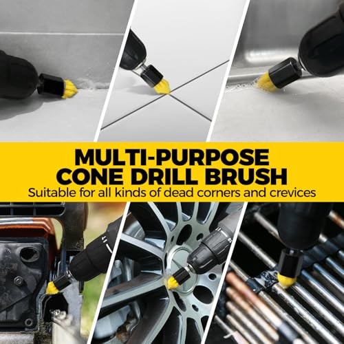30 Piece Drill Brush Attachment Set Nylon Sponge Wool Cleaning Kit
