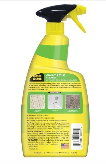 Goo Gone Grout & Tile Cleaner – 28 Ounce – Removes Tough Stains Dirt FREE SHIP
