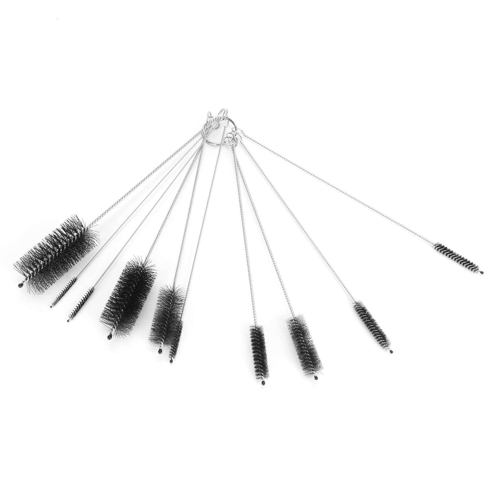 10Pcs Coffee Machine Brush Cleaner Stainless Steel Nylon Bottle Cleaning Brus US