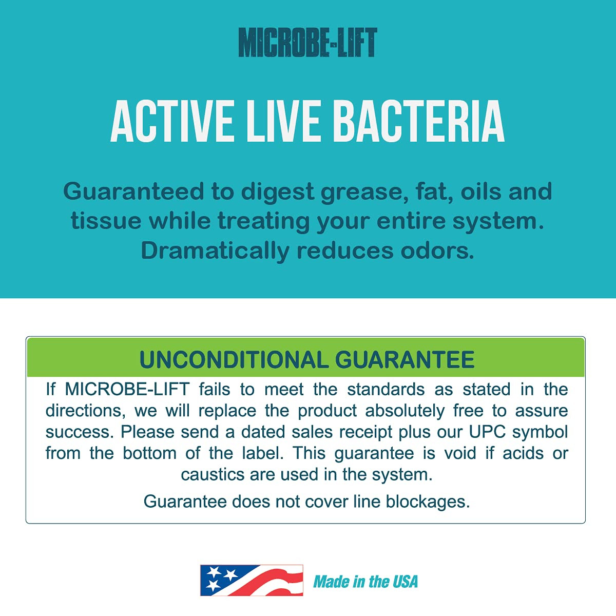 MICROBE-LIFT Septic Tank and Cesspool Treatment Enzymes – 6 Month Supply – Bacte
