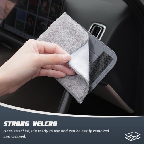 Car Windshield Cleaning Tool, Vehicle Window Glass Cleaner with 4 Reusable Micro