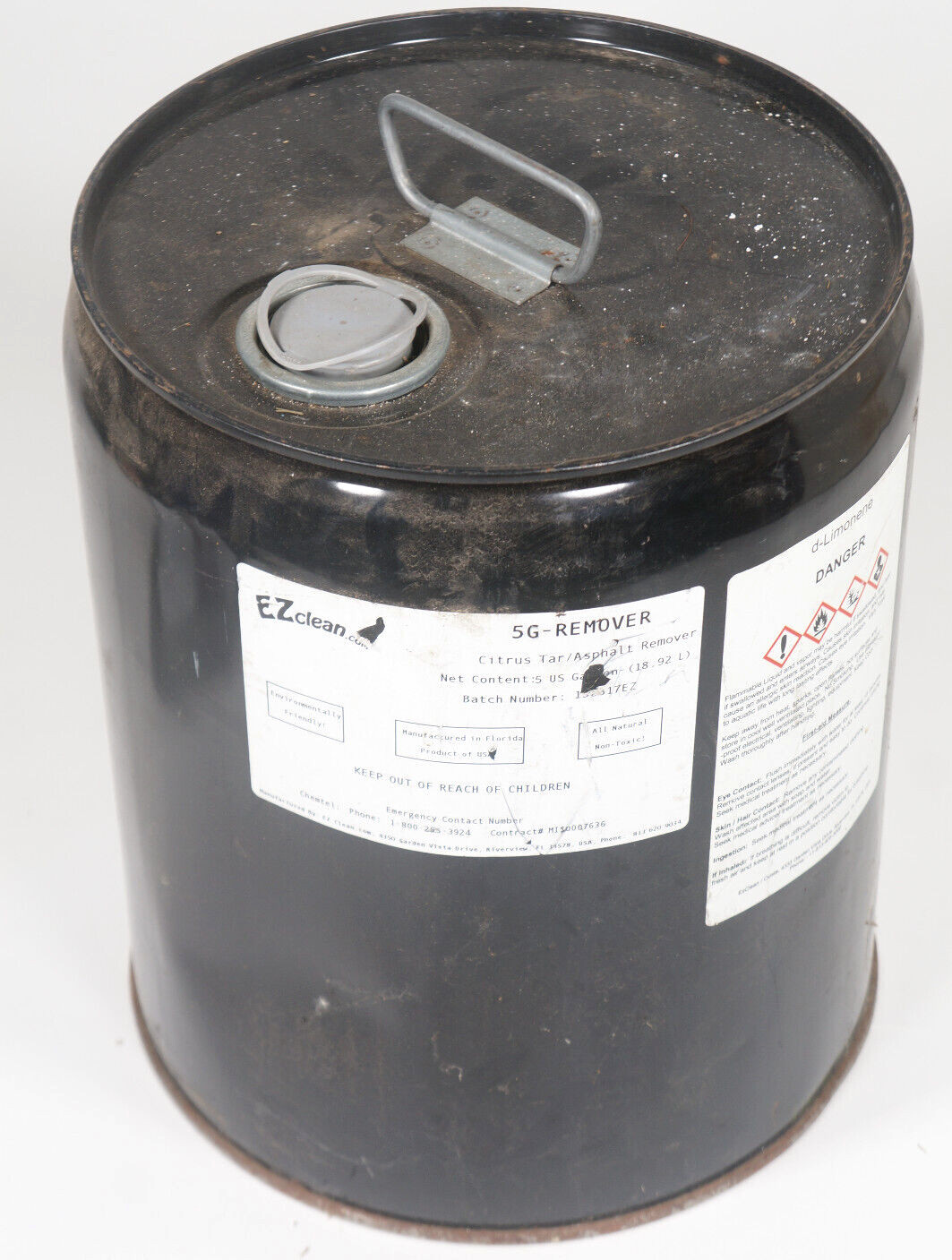 4 Gallon D-Limonene Biodegradable Citrus Solvent 4Gal