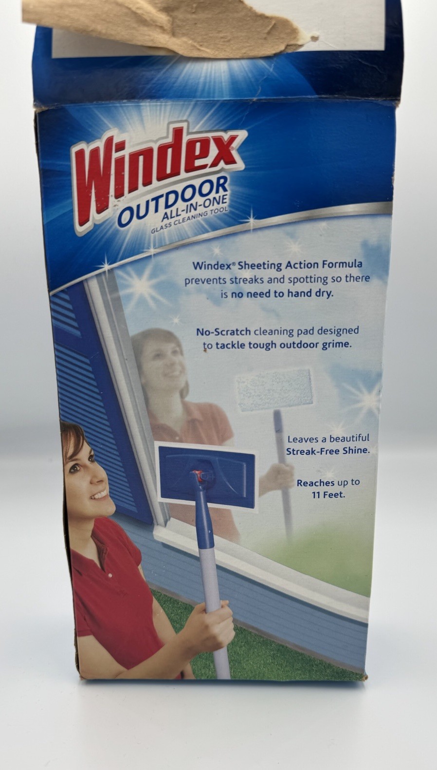 Windex Outdoor All In One Glass Window Cleaner Tool Starter Kit Open Box