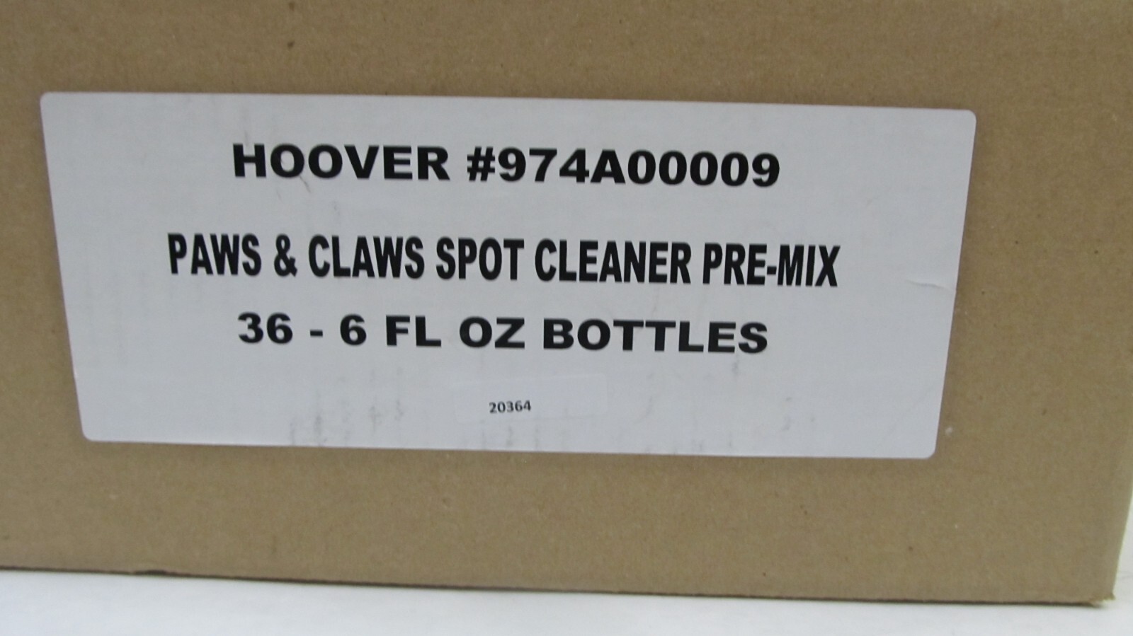 Hoover Paws & Claws 36x 6oz Pre-Mixed Pet Carpet Cleaning Formula (216oz Total)