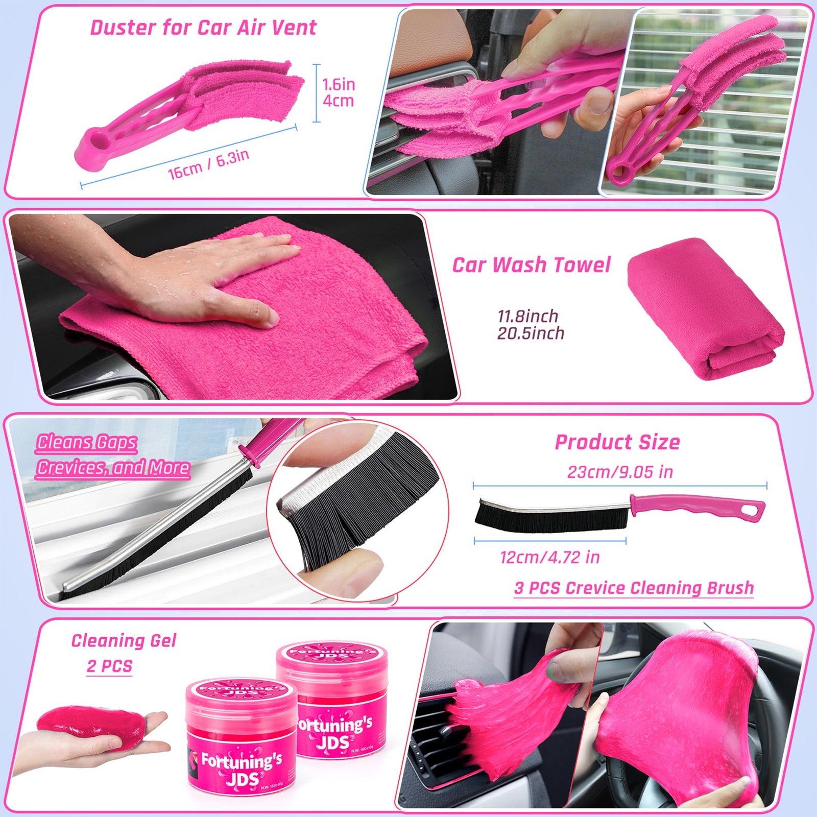 34PCS Car Detailing Brush Set, Car Detailing Kit, Car Detailing Brushes, Car …